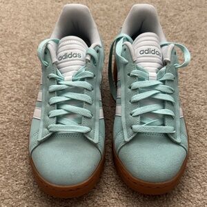 Adidas Women's Sneakers - Mint Green and White